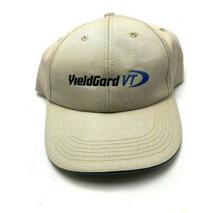 YieldGard VT Farm Hat Cap Strapback Khaki Blue Agriculture Rootworm Technology